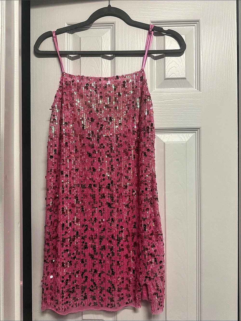 Free People Pink Sequin Midi Dress